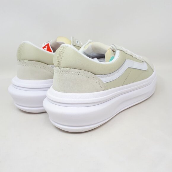Vans Old Skool Overt CC Stacked Platform Shoe Sneaker Sand Beige Womens Size NEW - Picture 5 of 11